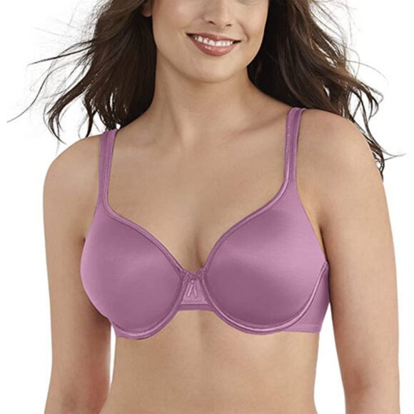 Vanity Fair Bra Full Coverage Underwire 38C Rosy Glow Pink Purple NWT Rare Color - Picture 2 of 9